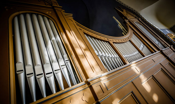 Grüneberg-Orgel Borwinheim, Foto: Heiko Preller