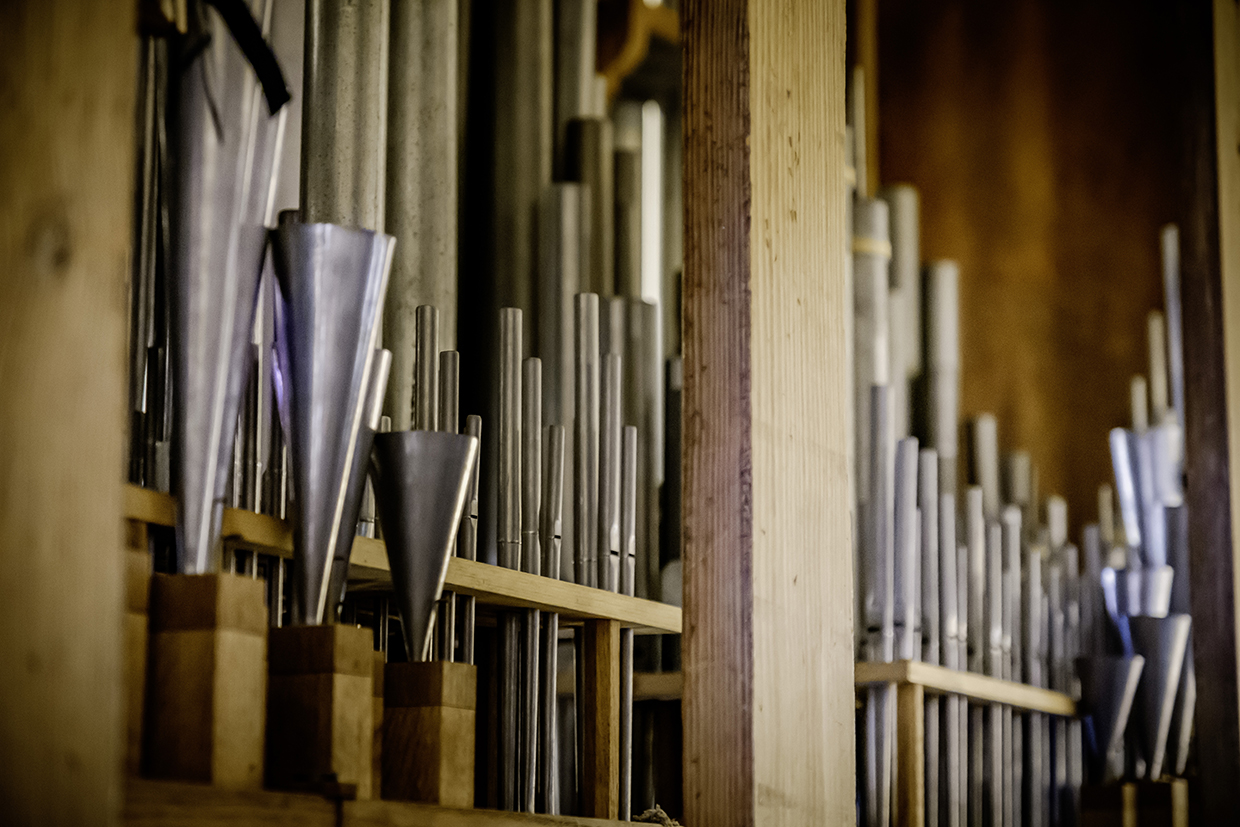 Pfeifen der Röder-Orgel in Wesenberg, Foto: Heiko Preller