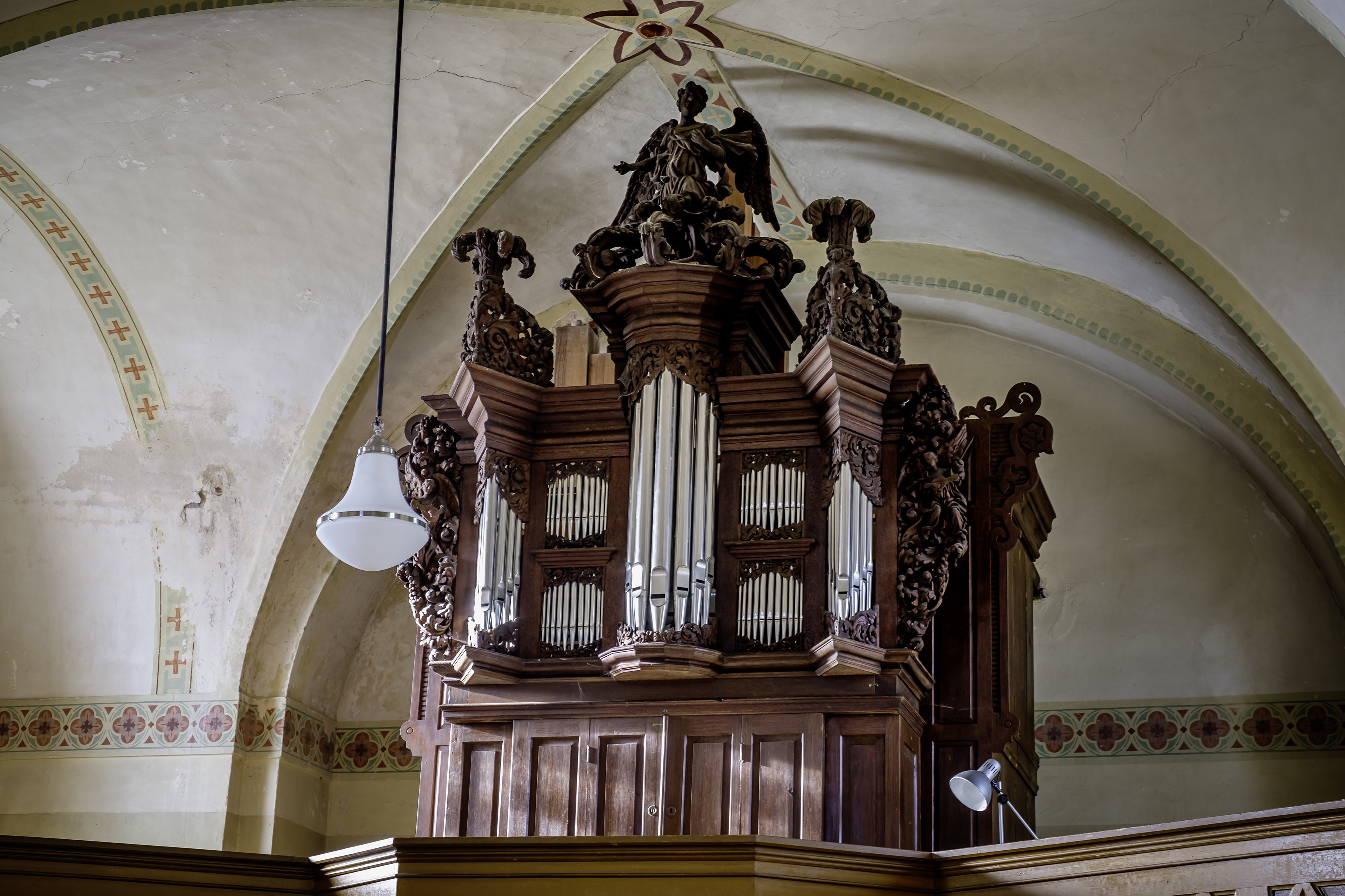 Orgel von Arp Schnittker und Friedrich Albert Mehmel, 1878 in der Schlosskirche Deyelsdorf. Foto: Heiko Prelle